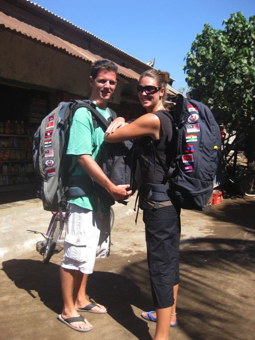 our first trip backpacks in 2009